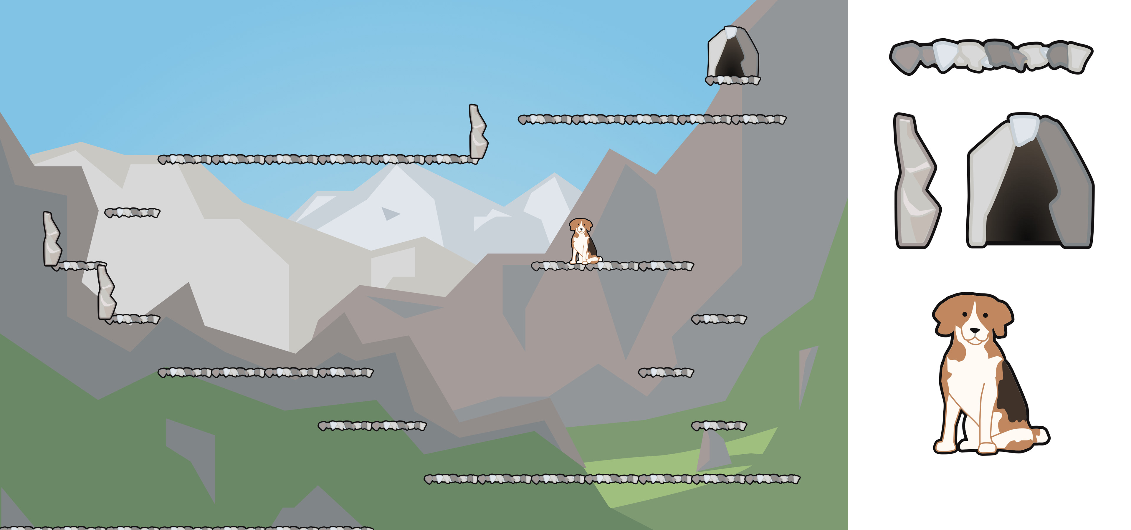 the mountain level, with Beagle