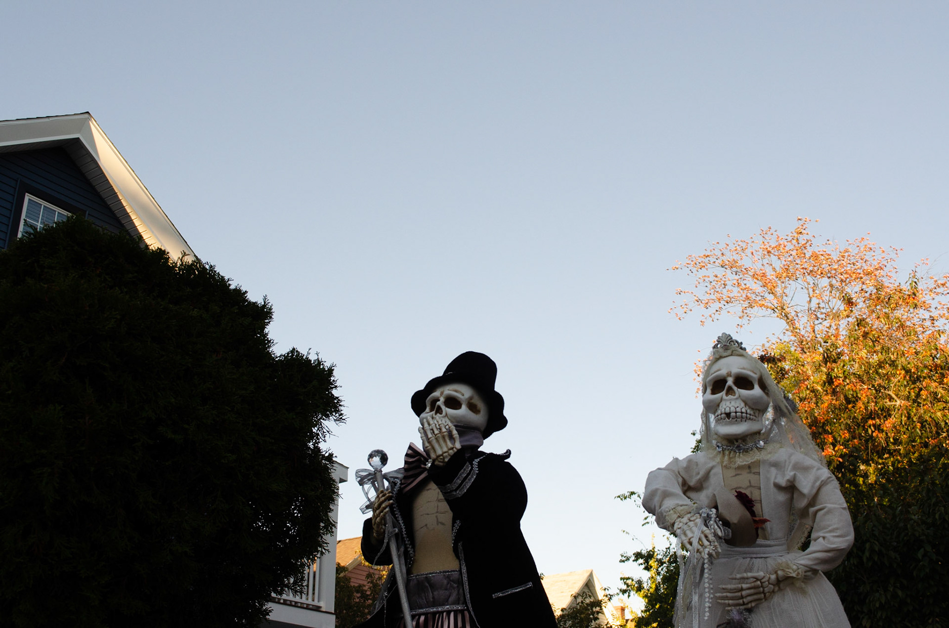 Hanson St, Somerville, MA 10/17/2020 Halloween Decorations iso 400 f8 1/250s