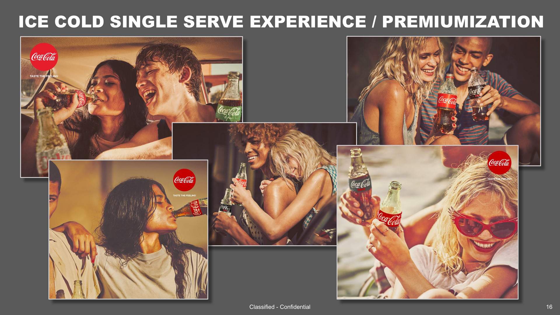 Layout sample page for Coca-Cola