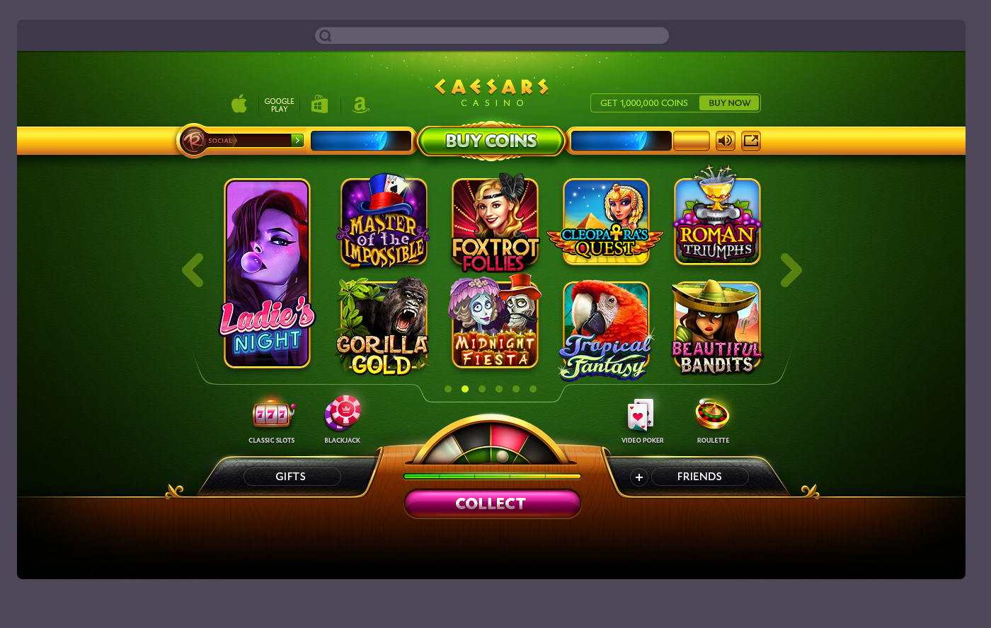 UI/UX Game Designer and Game Artist - Casino Lobby Design