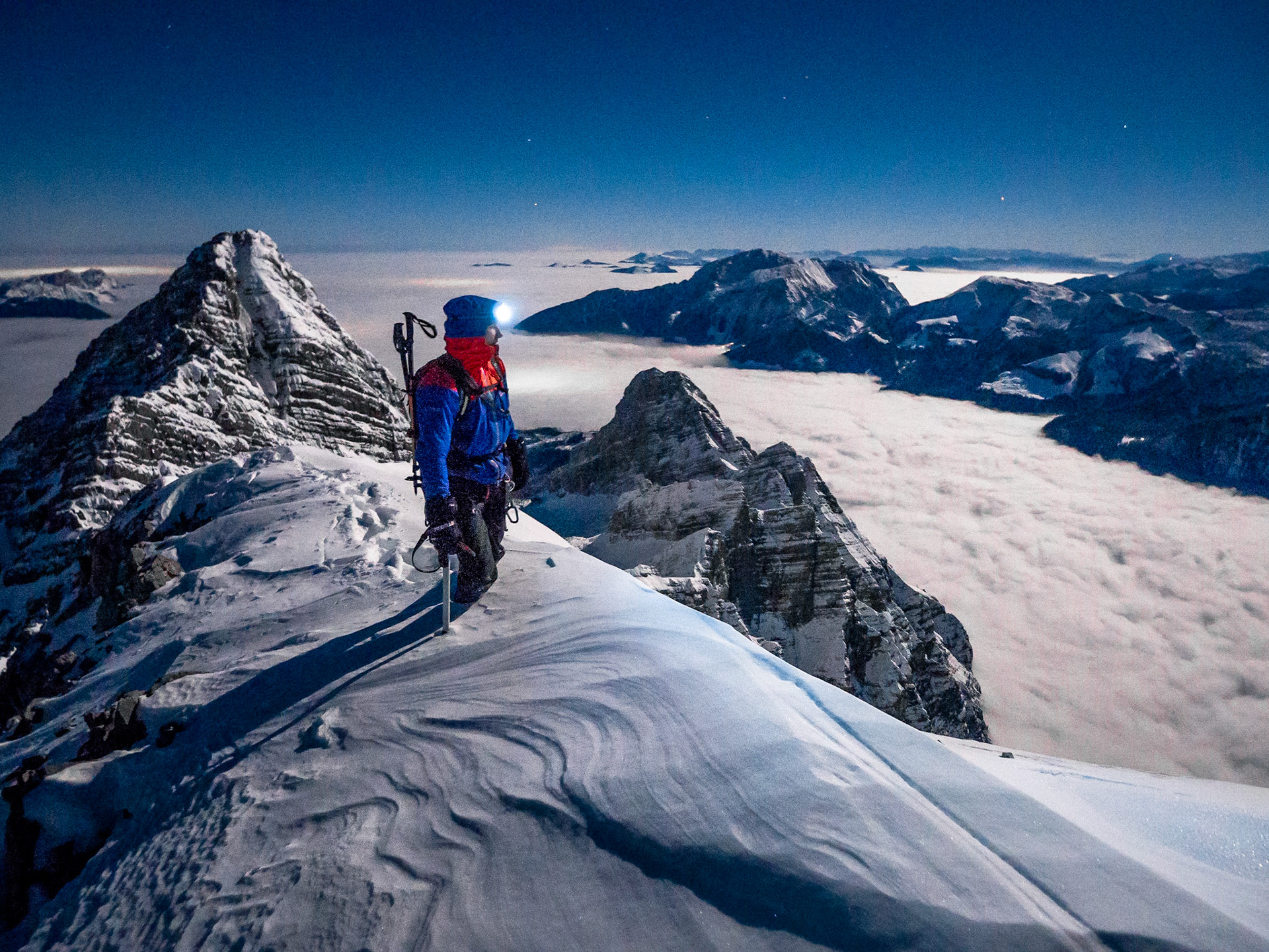 Watzmannüberschreitung bei Vollmond