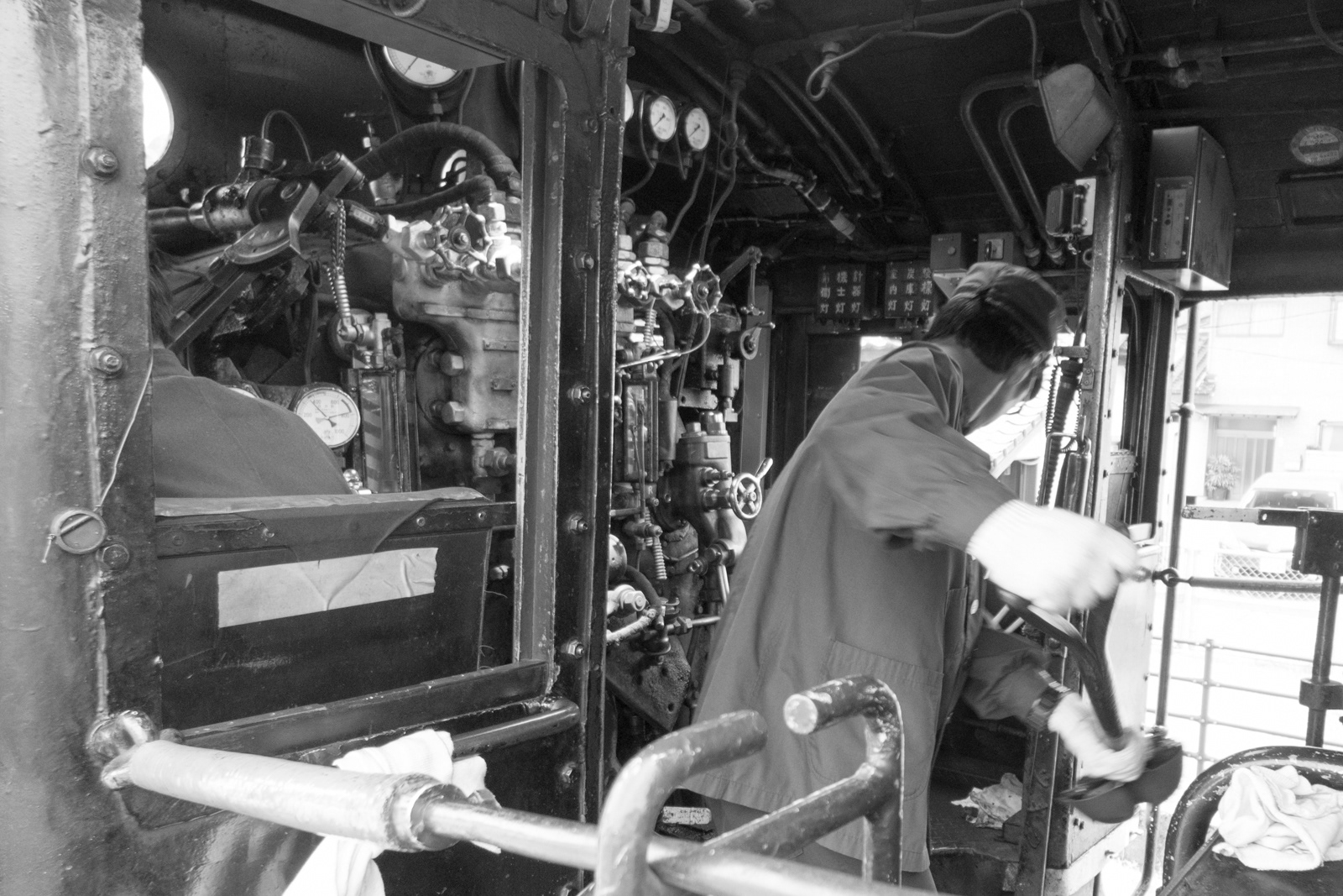 SLやまぐち号 機関室