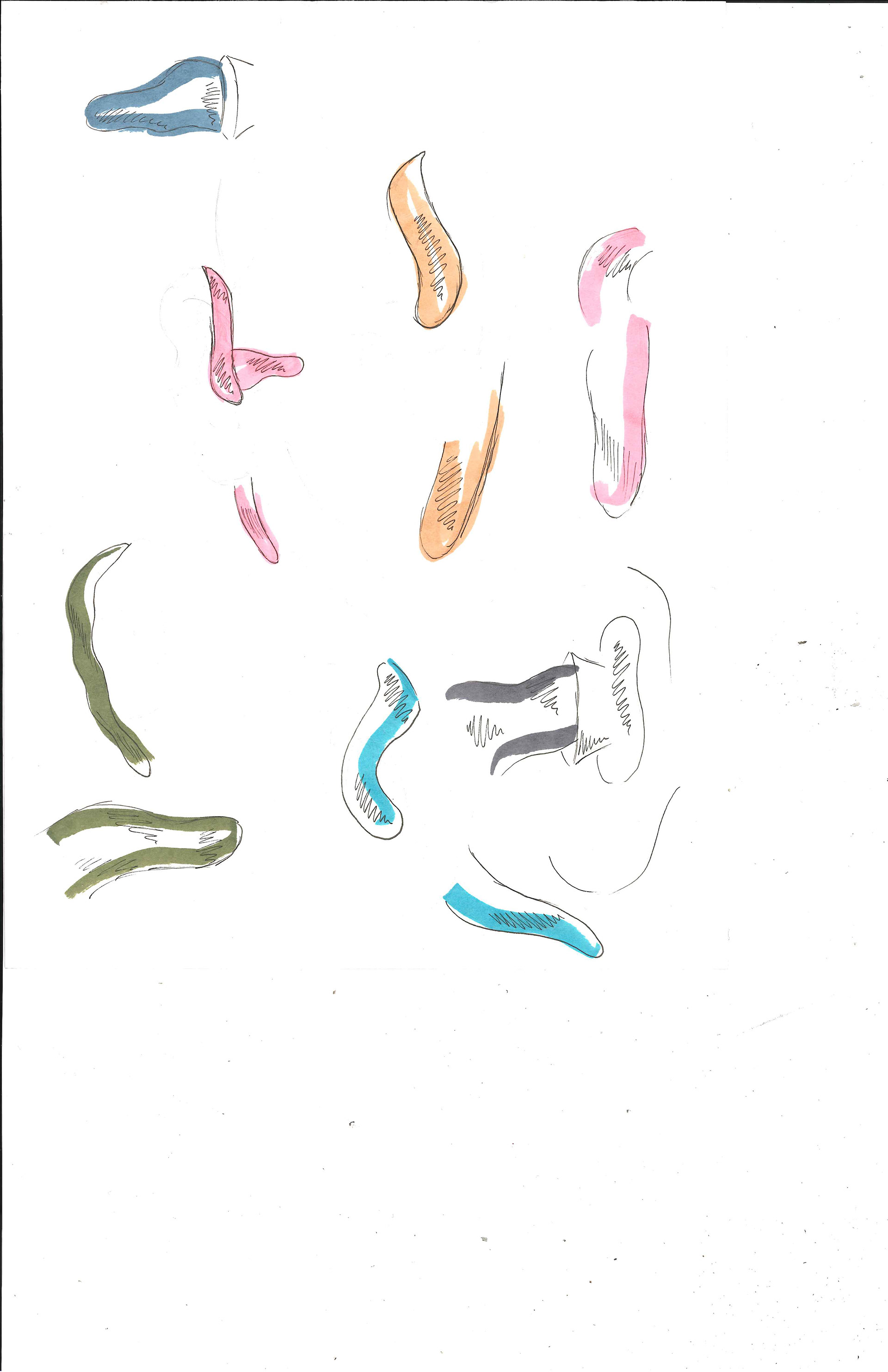 Experiments in colour with the ear piece (Feb 2020)