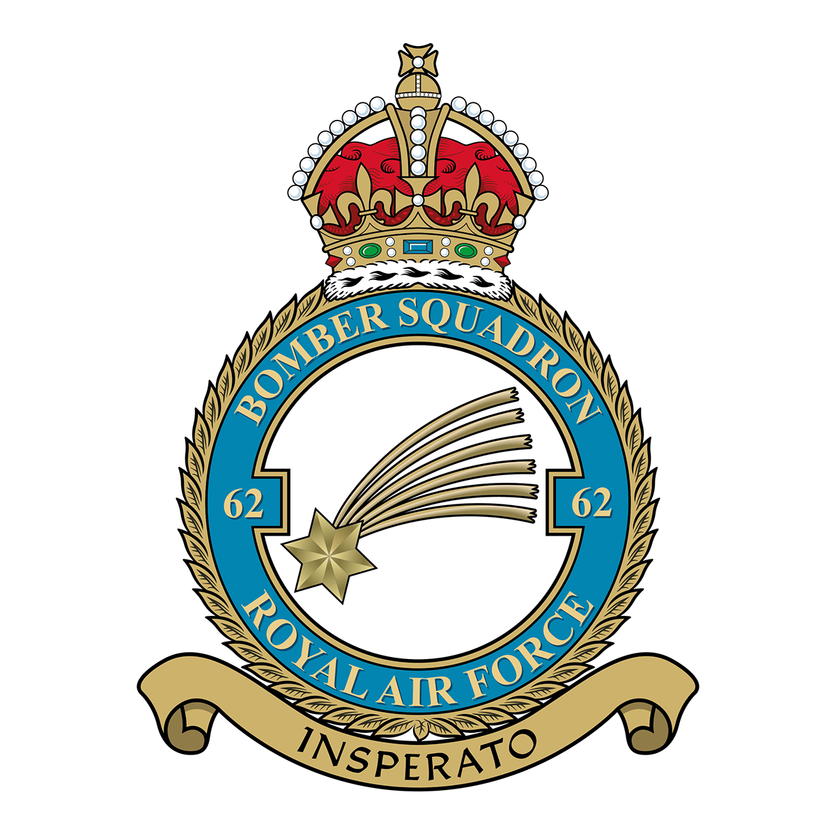 RAF Vector Badges - Tudor Crown Squadron Badges