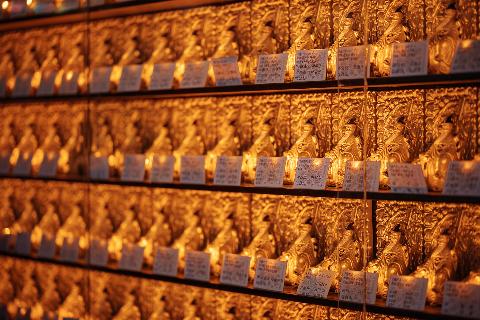 Maisan, South Korea - 10 MAY 2020: Tapsa Temple's is unique among all Korea's temples. The notable feature here are hundreds of rock cones built by a single monk, Yi Gap Yong, with no mechanical assistance or support.