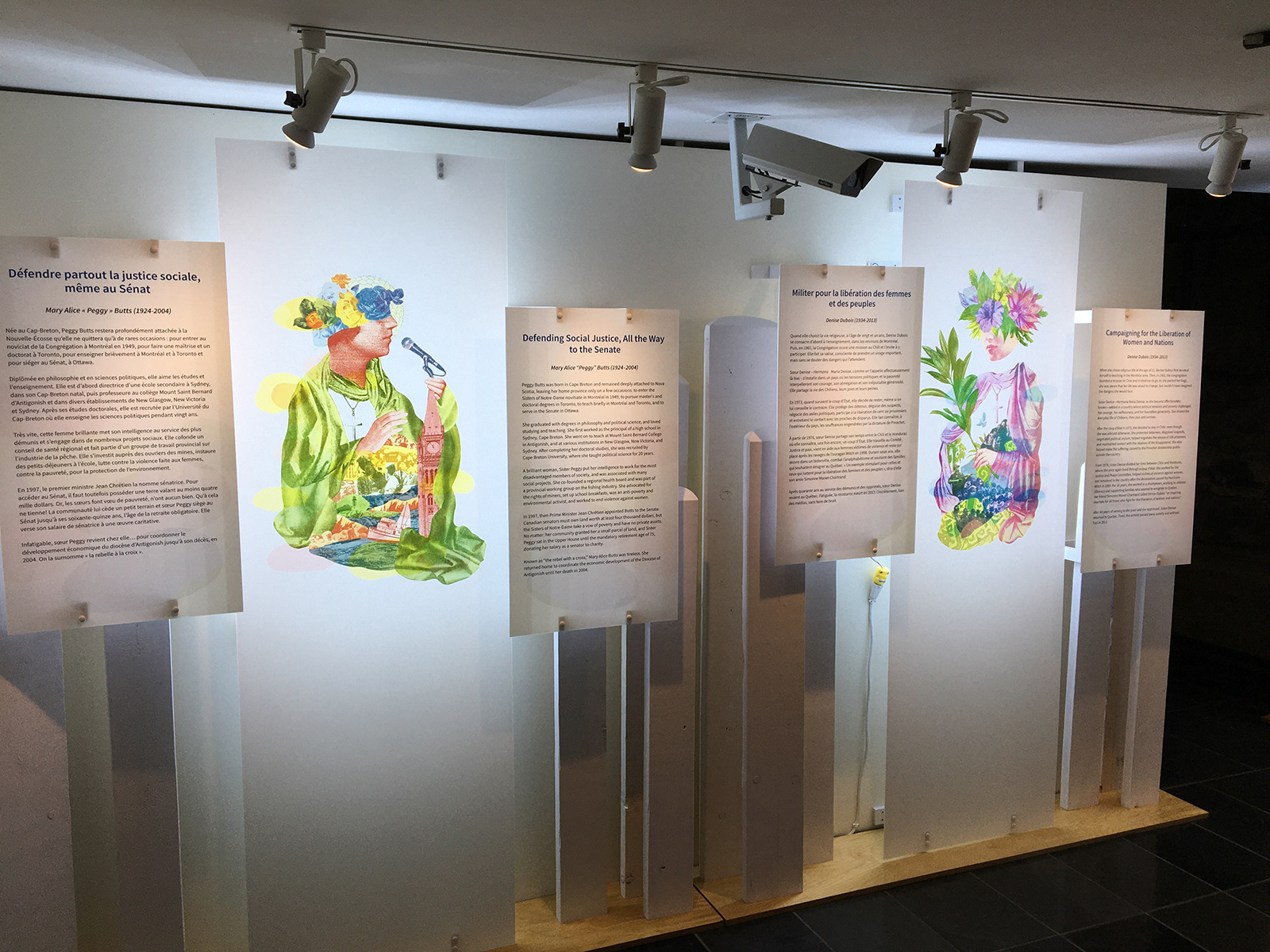 Vue de l'exposition Soeurs et femmes d'exception