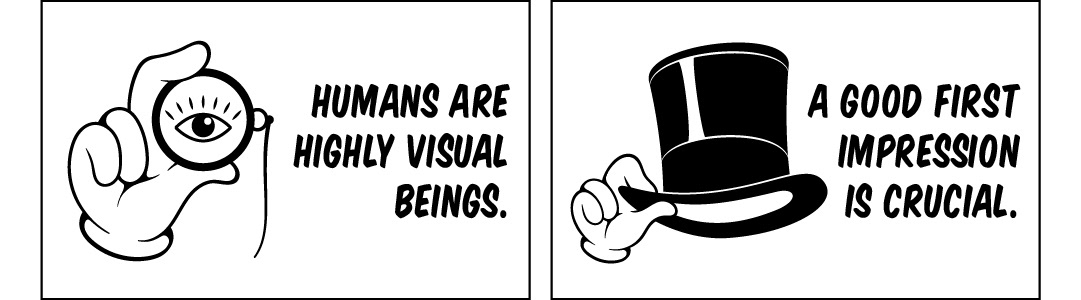 Cartoon hands and top hat