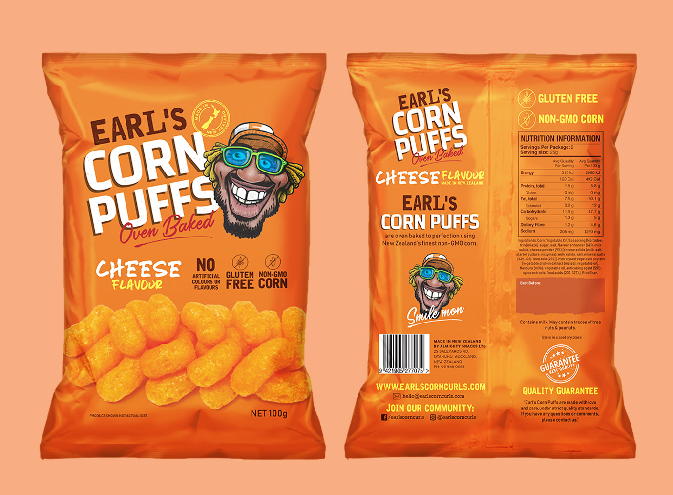 Design Fuel Earl S Corn Puffs