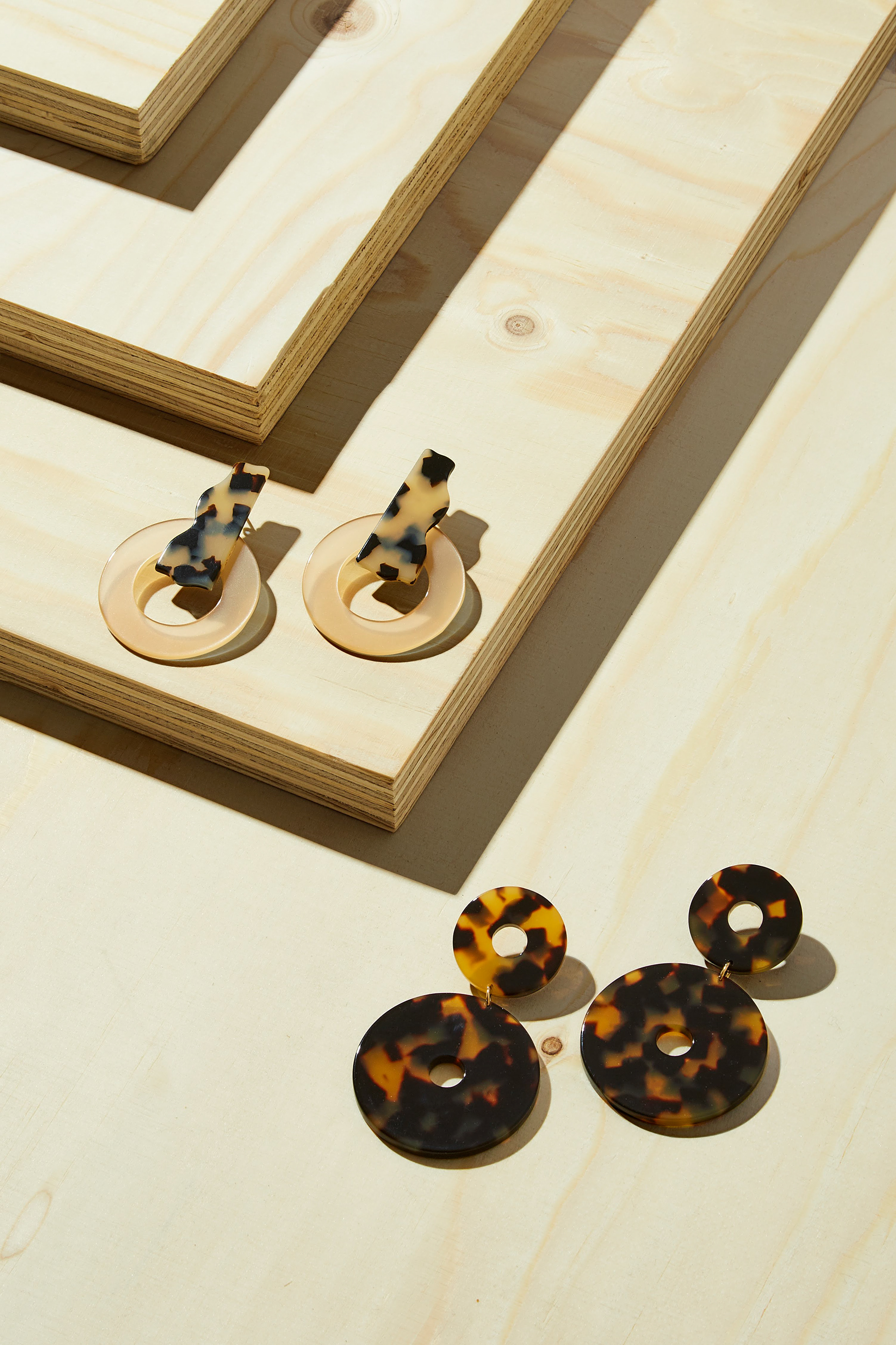 Plumaria Light and Scabiosa Earrings By Apres Ski