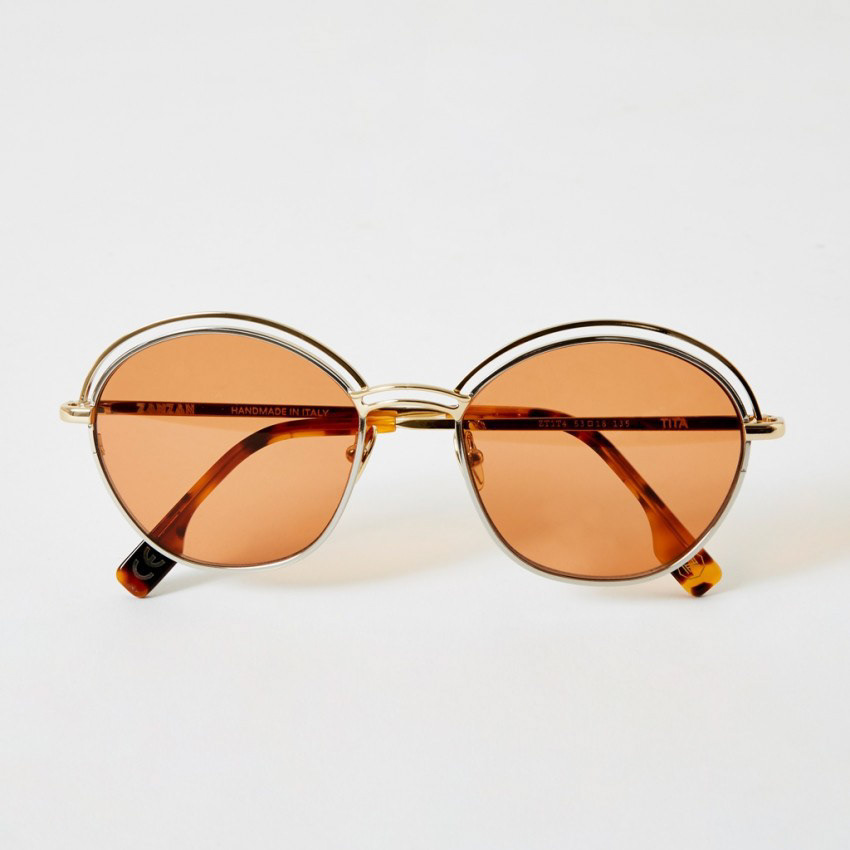 Tita Sunglasses Silver Gold & Orange - Zanzan