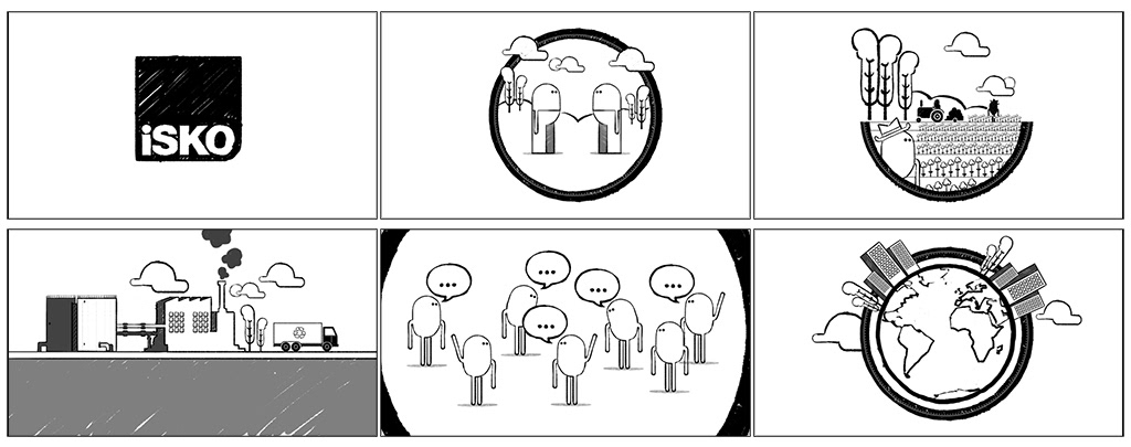Explainer animation concept development - storyboard frames