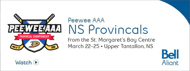 The PeeWee AAA Championships logo was featured on Bell Aliant's advertising networks.
