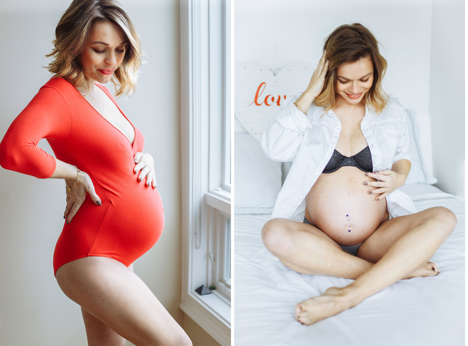 maternity photos boudoir