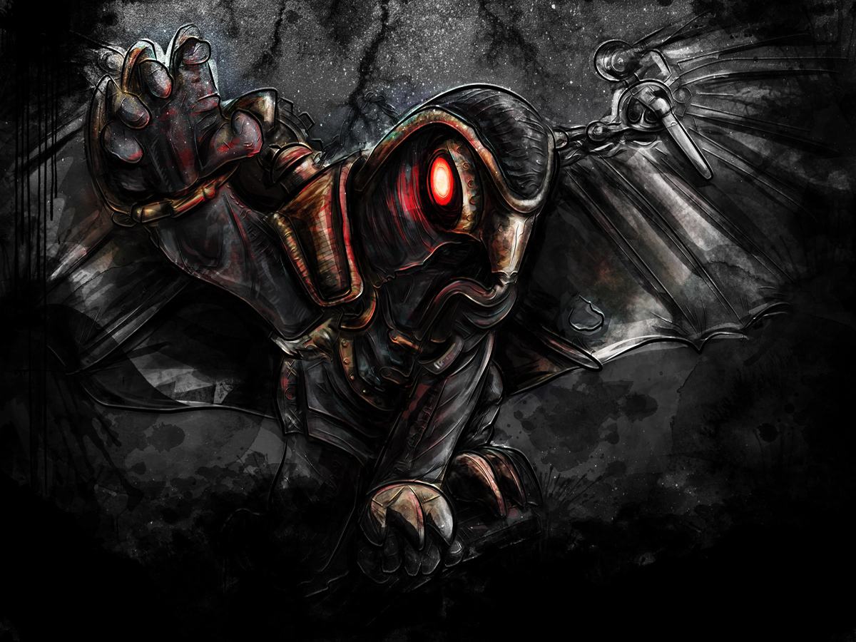 Barrett Biggers Songbird Form Bioshock Infinite Digital Painting