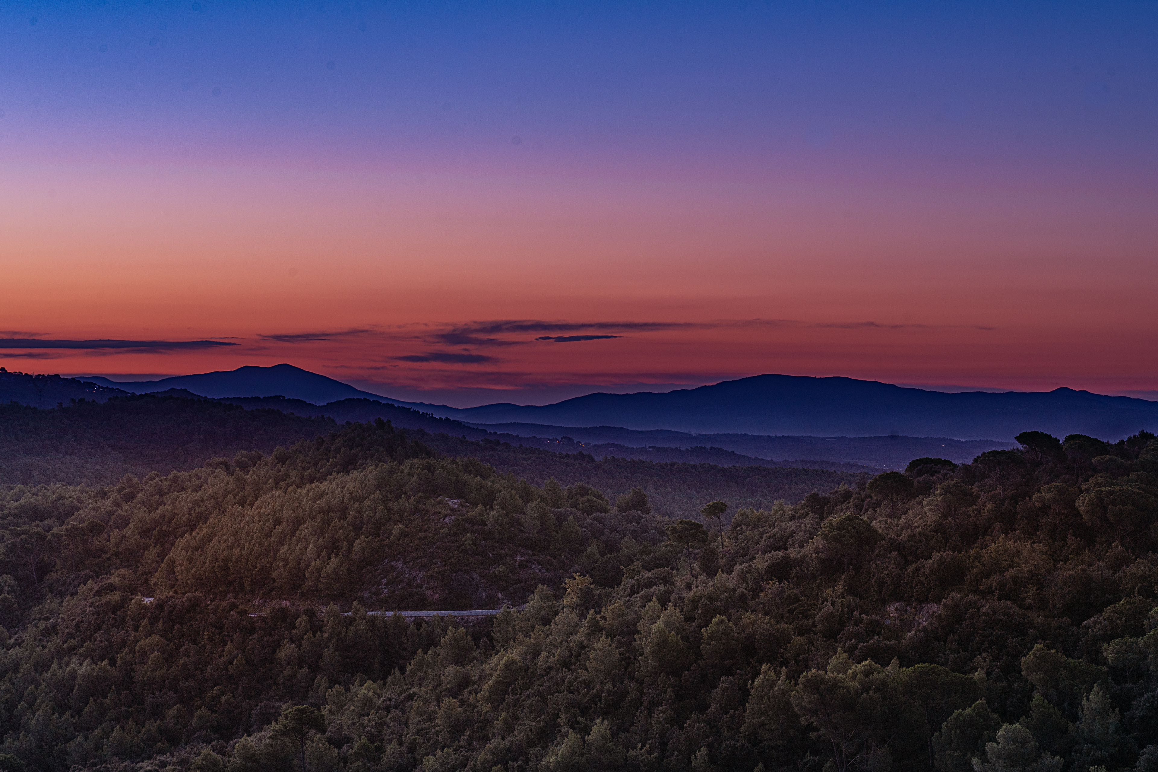 Amanecer desde Sant Feliu de Codines