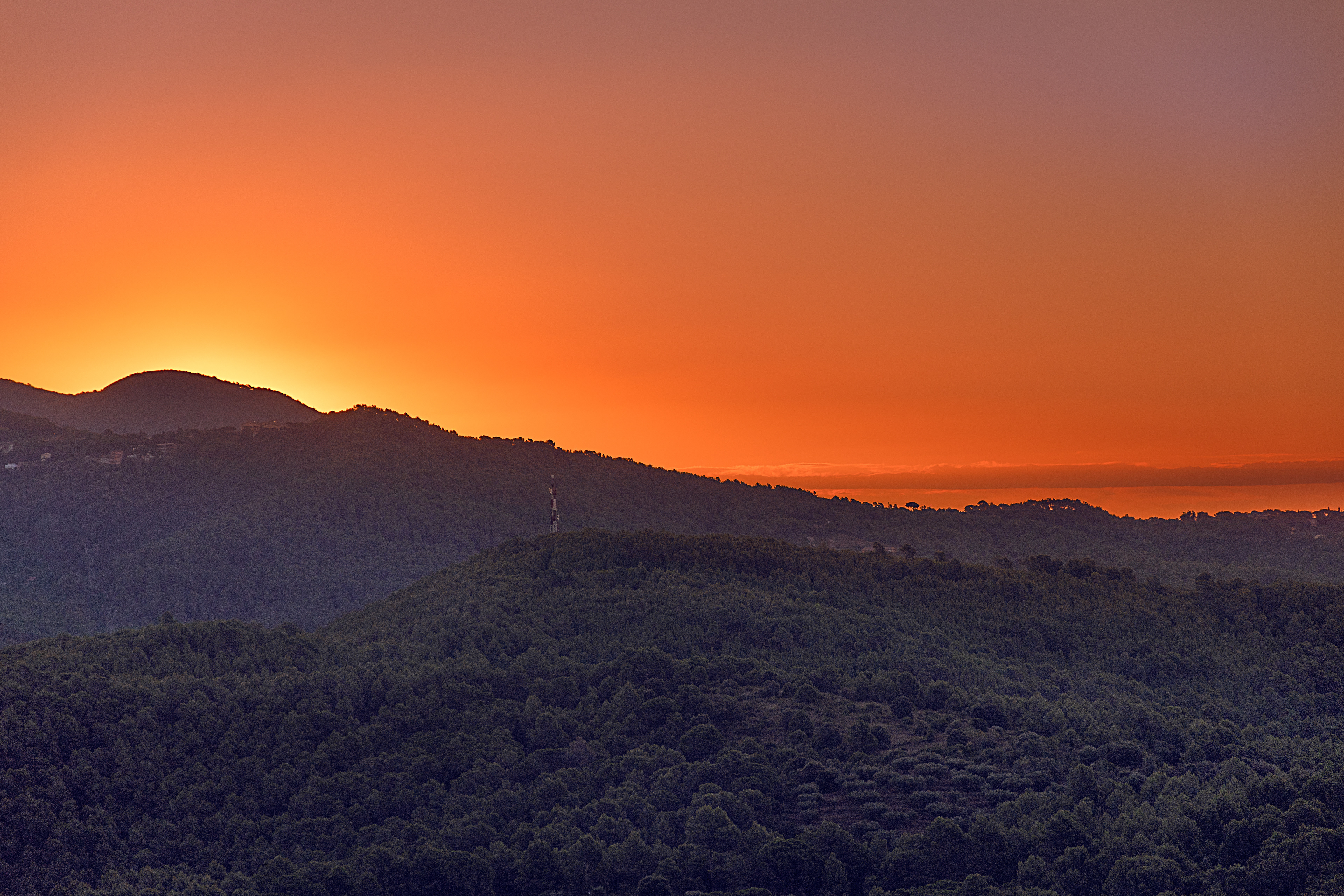 Amanecer desde Sant Feliu de Codines