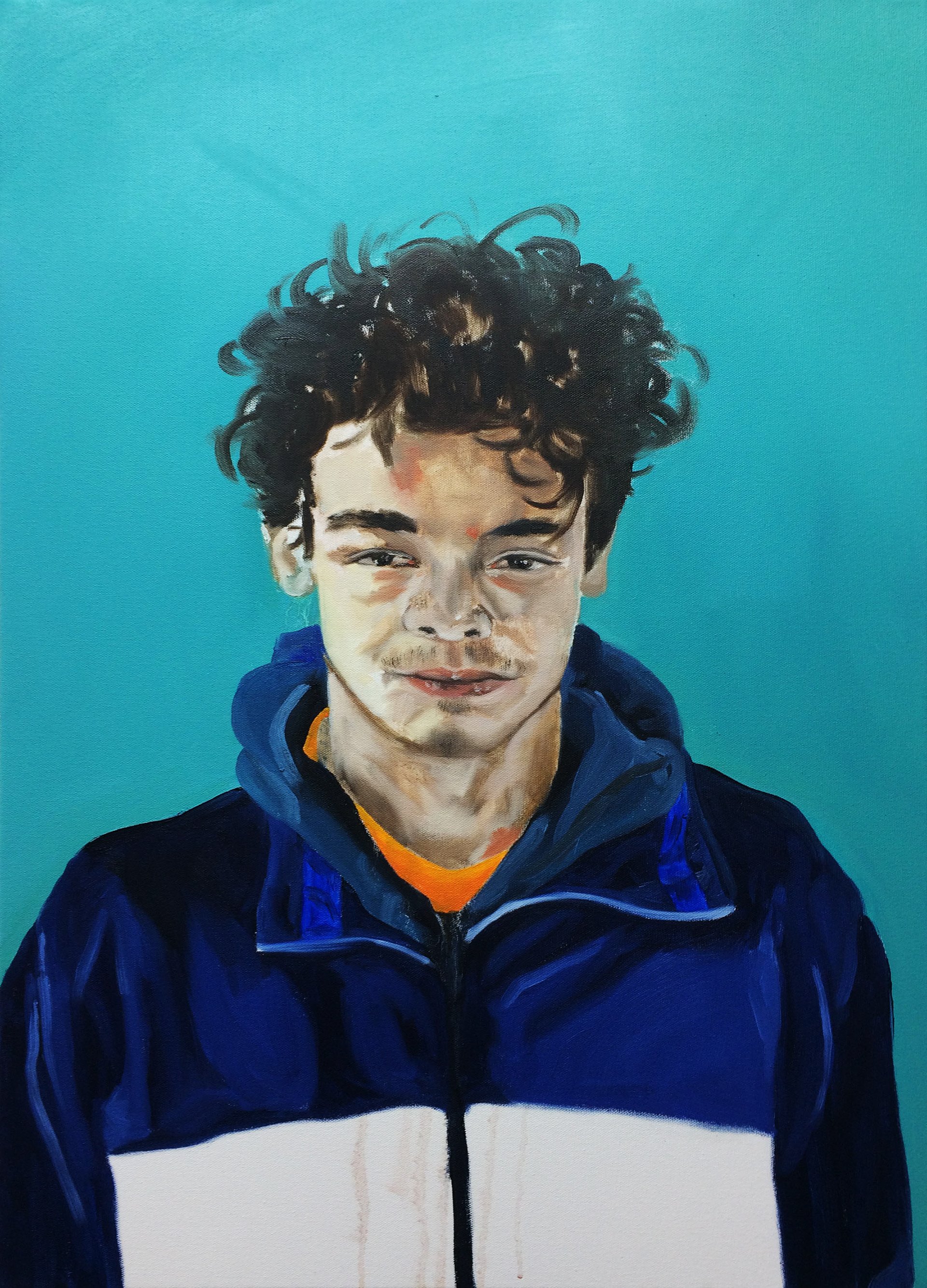 H., oil on canvas, 70 x 50 cm