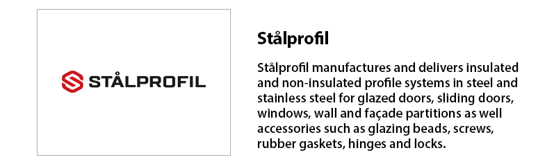Stålprofil - steel and stainless steel glazed doors and accessories