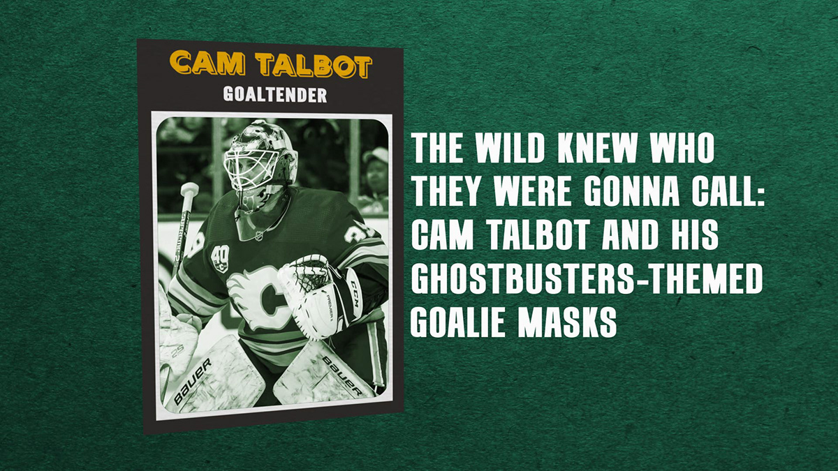 Traci Bode - Minnesota Wild goalie Cam Talbot's Ghostbusters masks