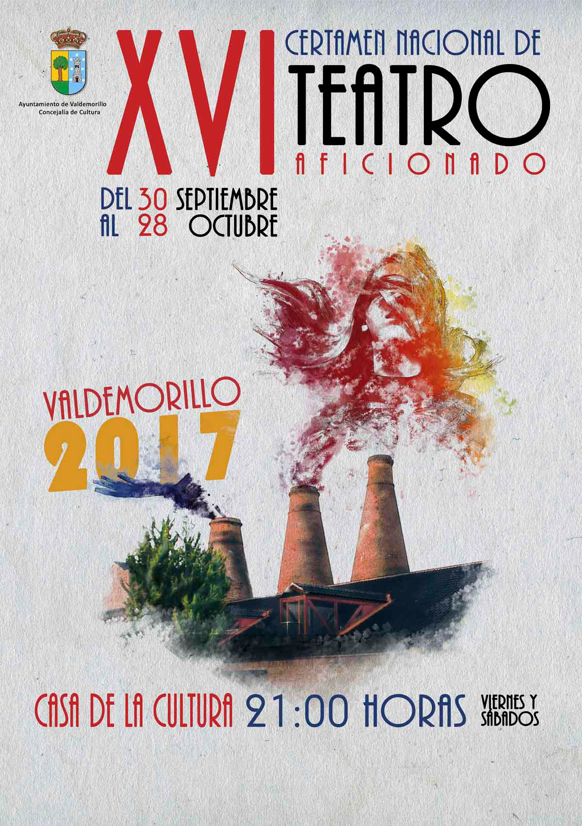 Cartel para Certamen de Teatro Valdemorillo