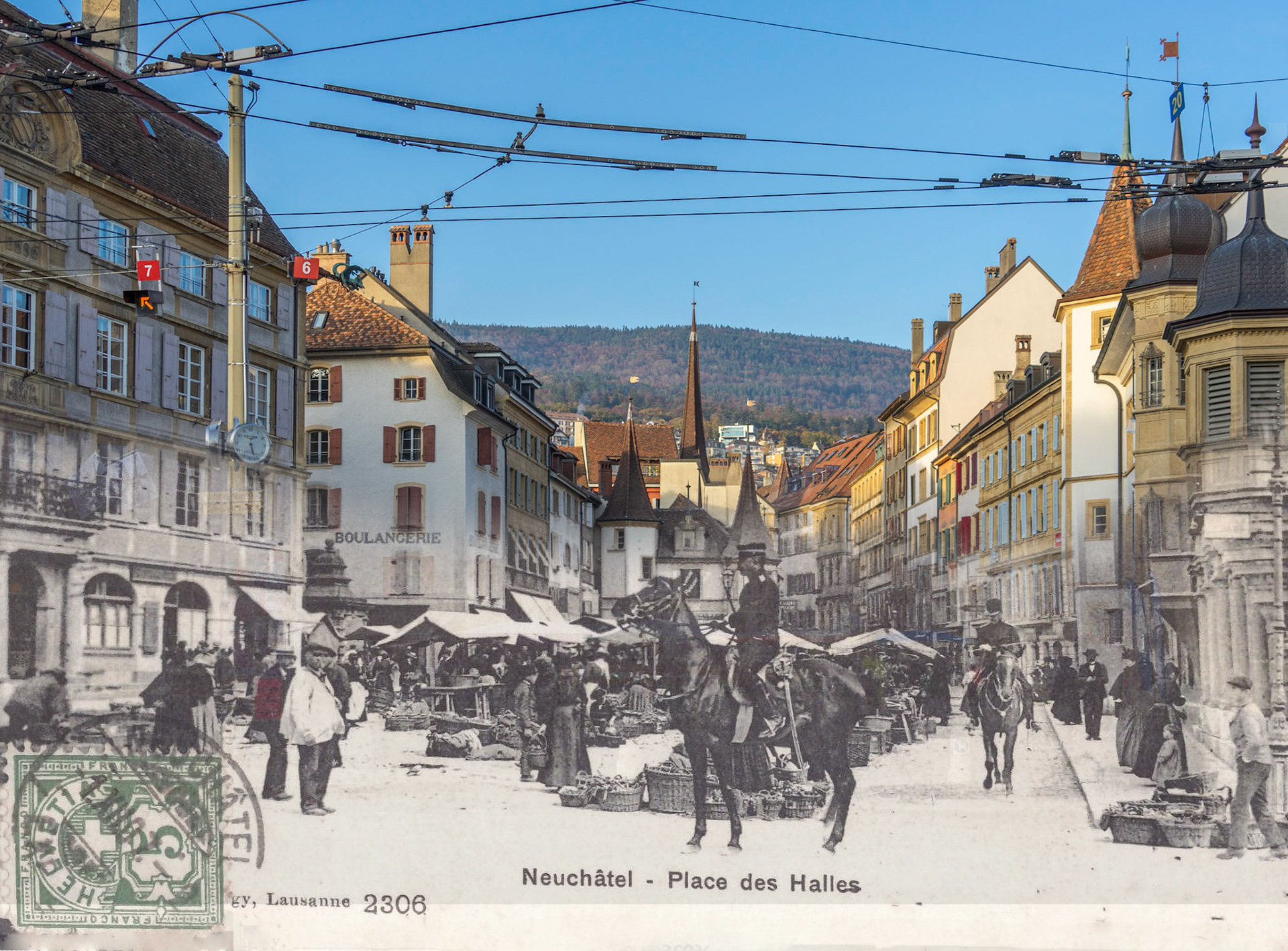 Market Day, Place des Halles, Neuchatel