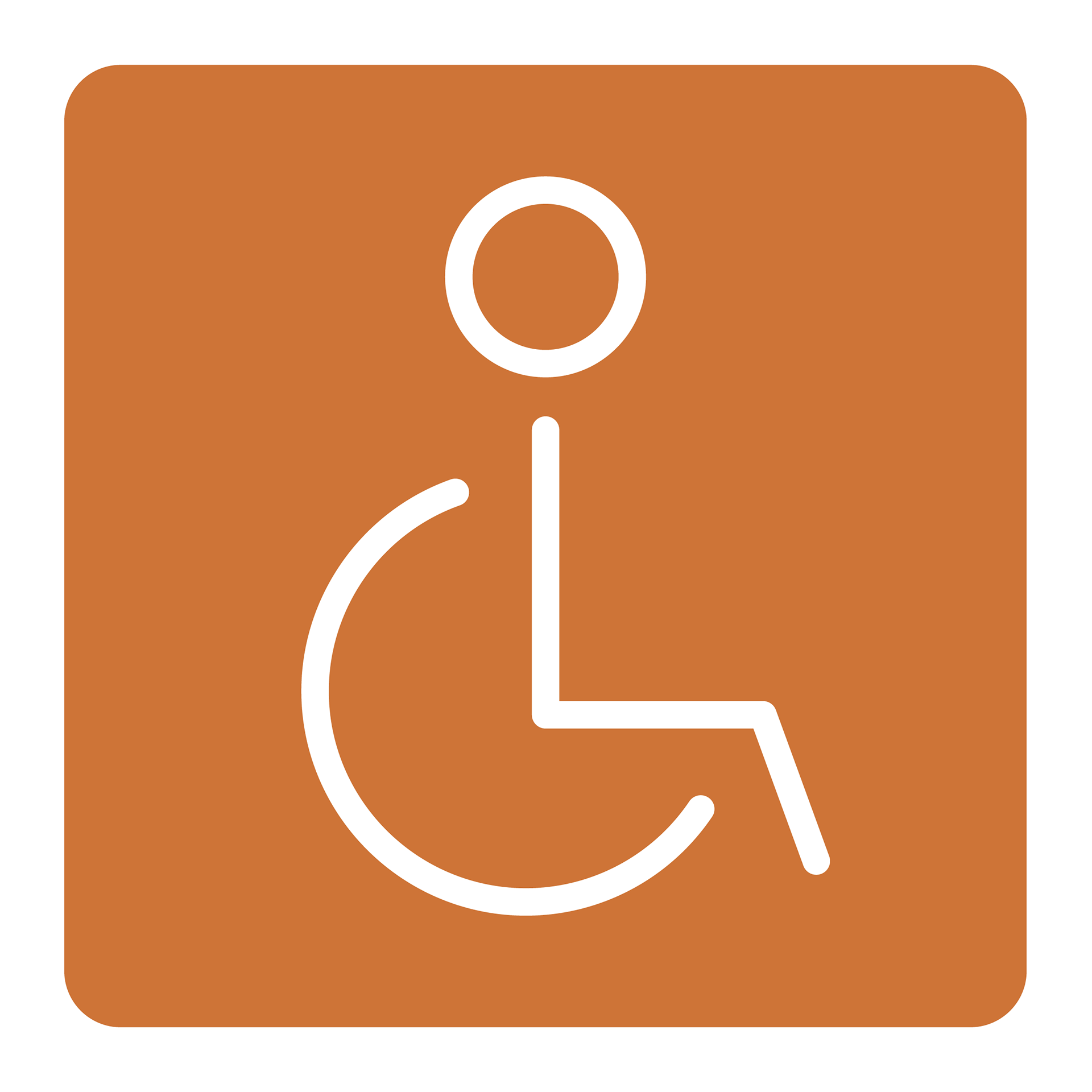 Disabled toilets pictogram