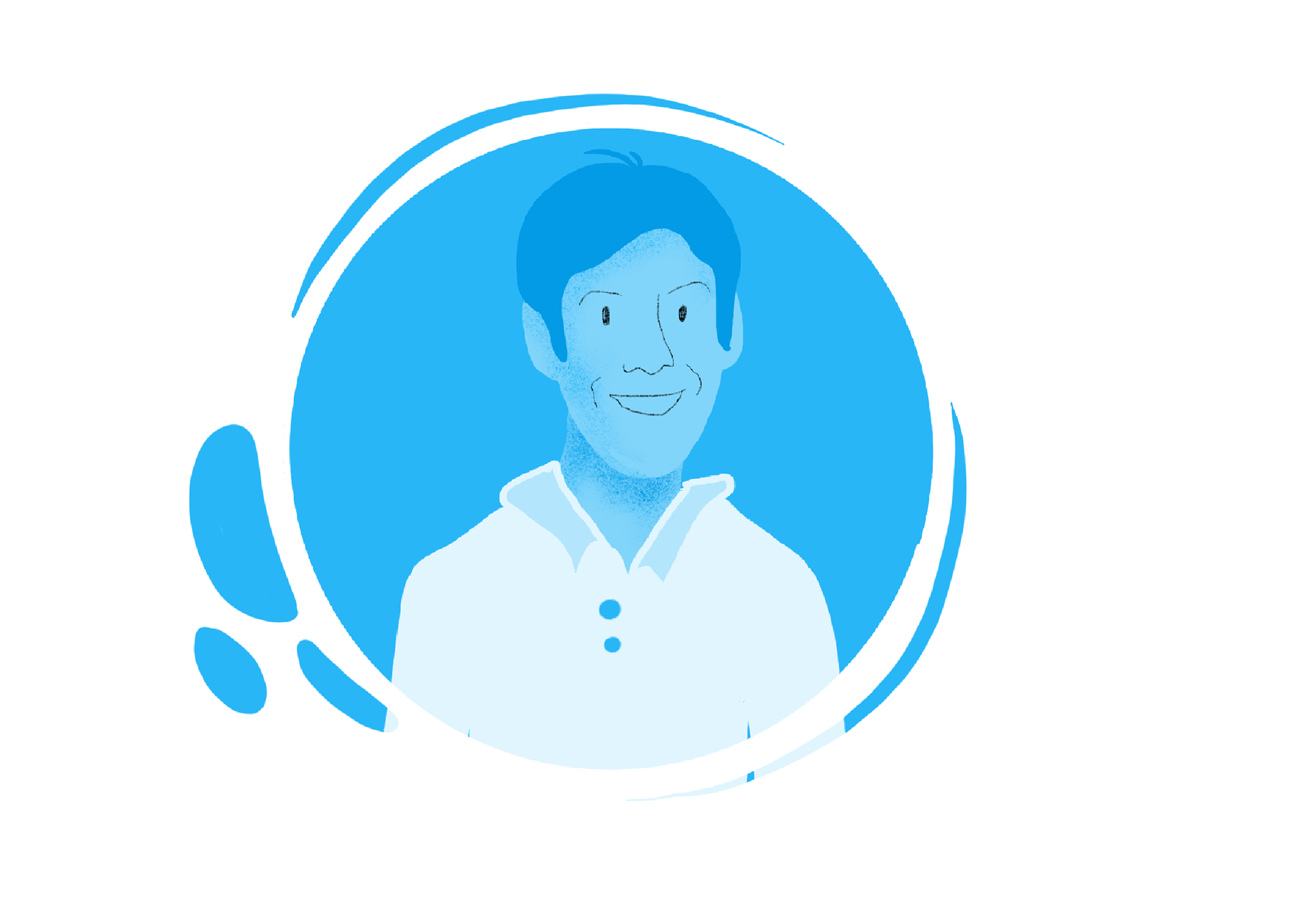 Illustration of David Richardson, research project leader