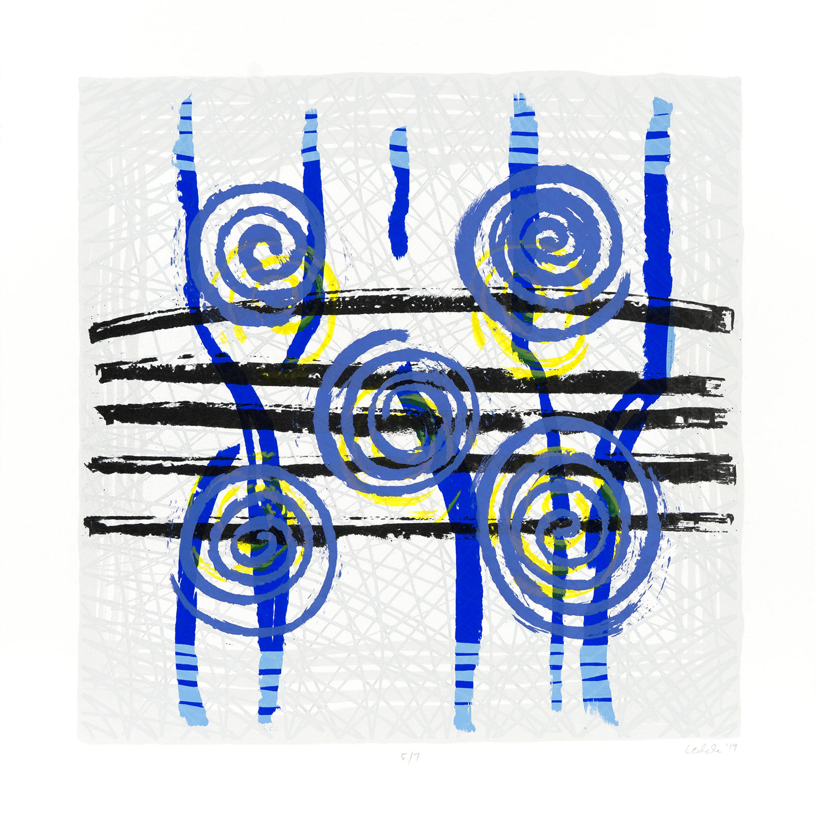 COLORFINITS D,2019,SERIGRAPH,HERMANN LEDERLE,HPH SIEBDRUCK