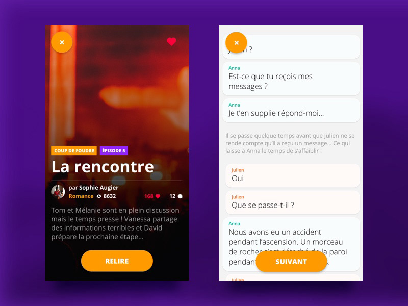 Visuel représentant un exemple d'histoire.