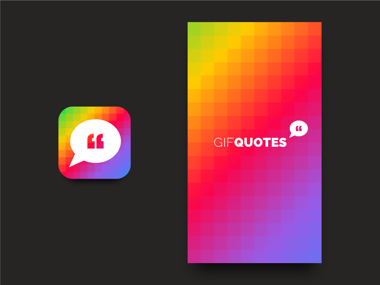 Visuel représentant l'icône et le splashscreen de l'application.
