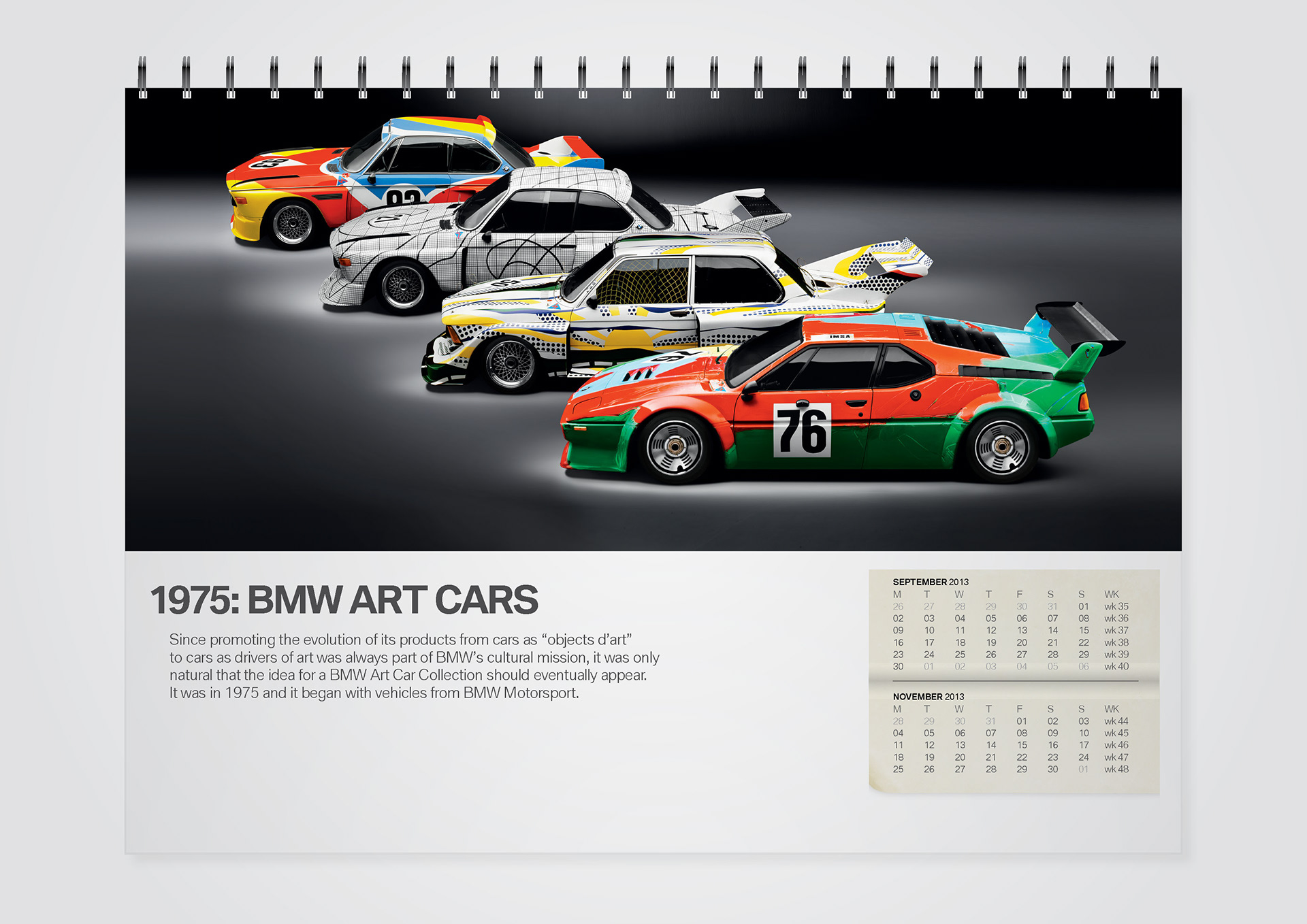 Amin Zeitouni BMW CALENDAR