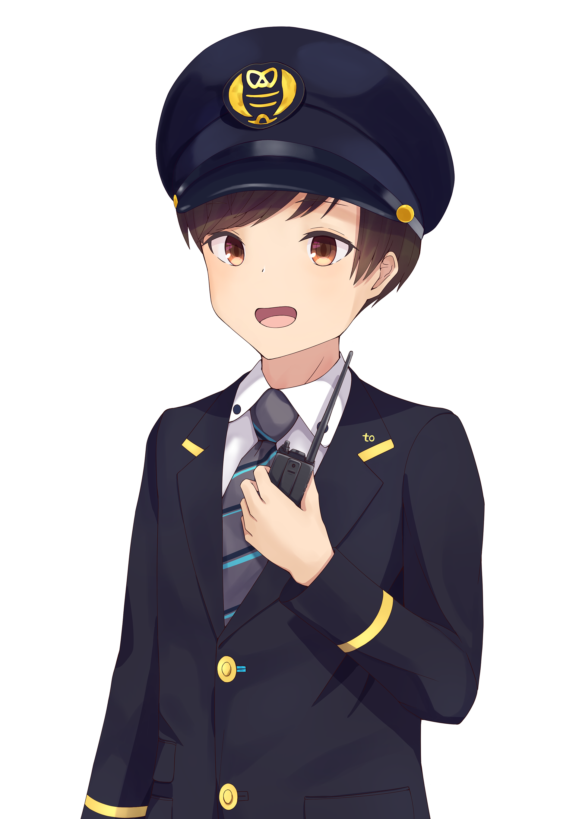 Illustrator Standtree 駅員さん