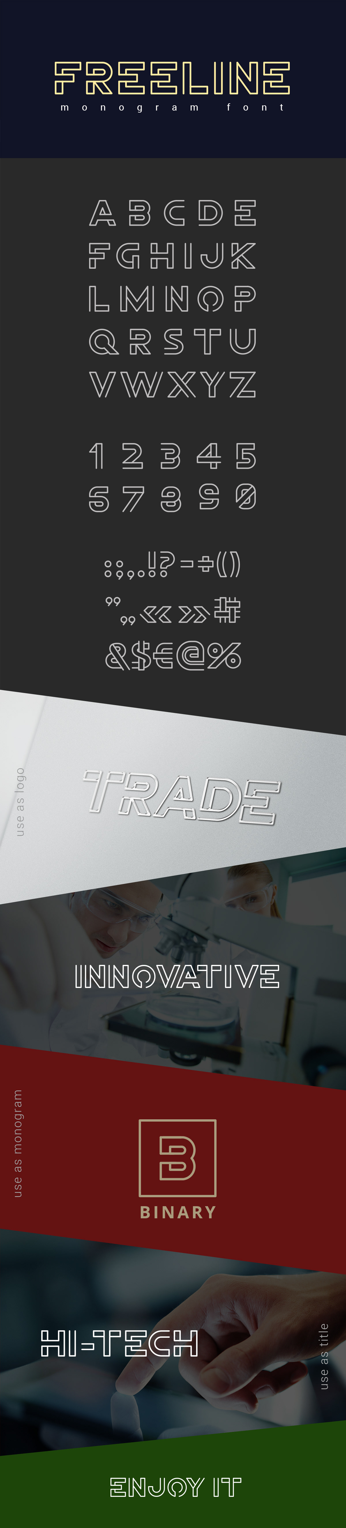 Sentavio - FreeLine Font