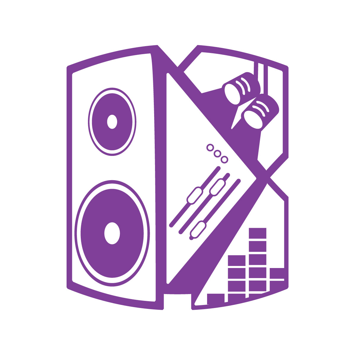Logo for a local high school’s audio visual club