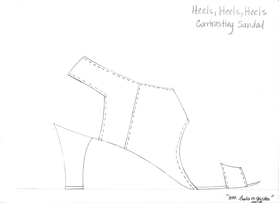 lesliedesignz - Heels, Heels, Heels- Technical Sketches