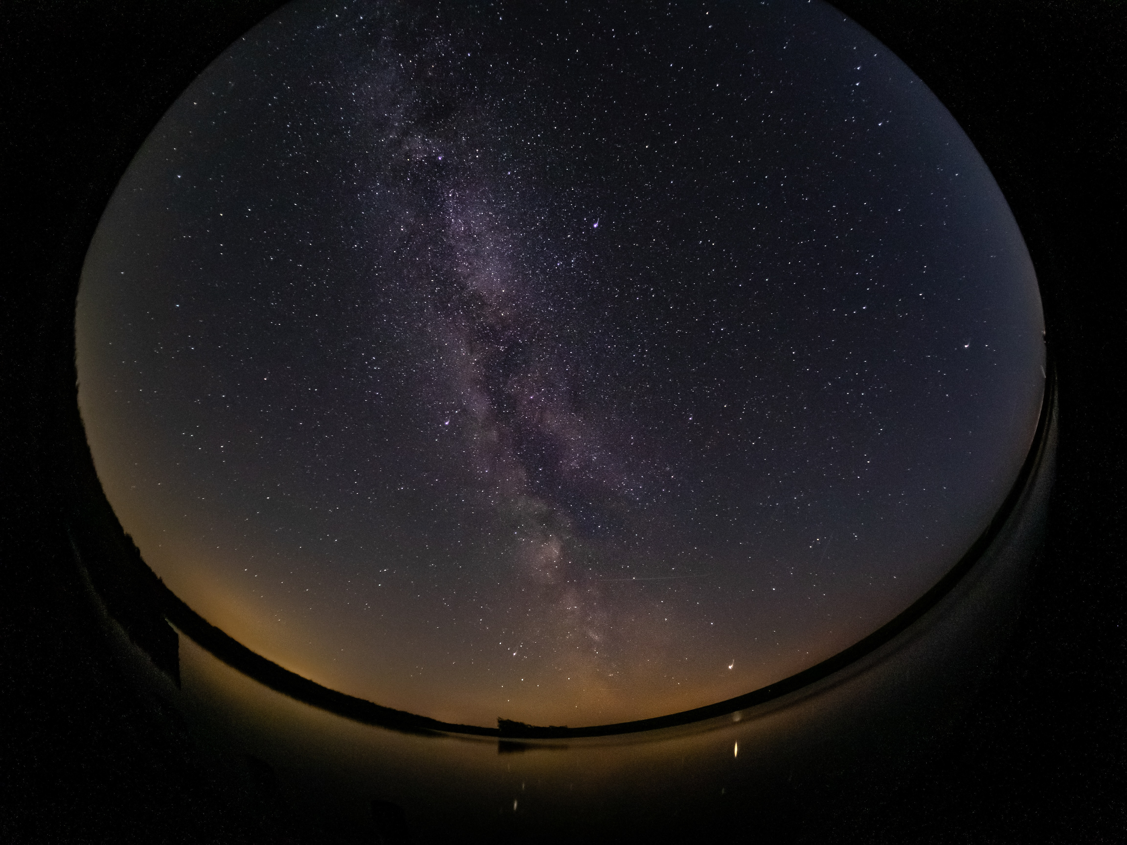MilkyWay about a lake at Nordstrand