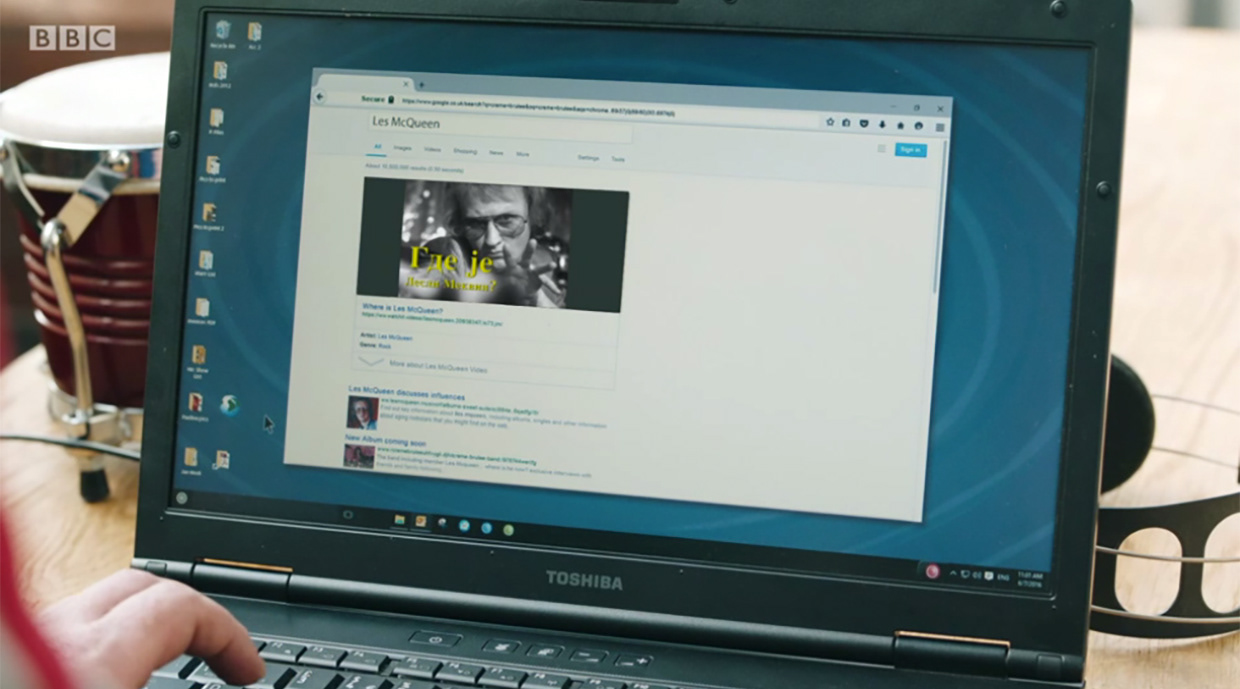 Computer screen for BBC 'The League of Gentlemen'