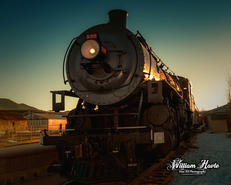 Sunset Steam Train 539
