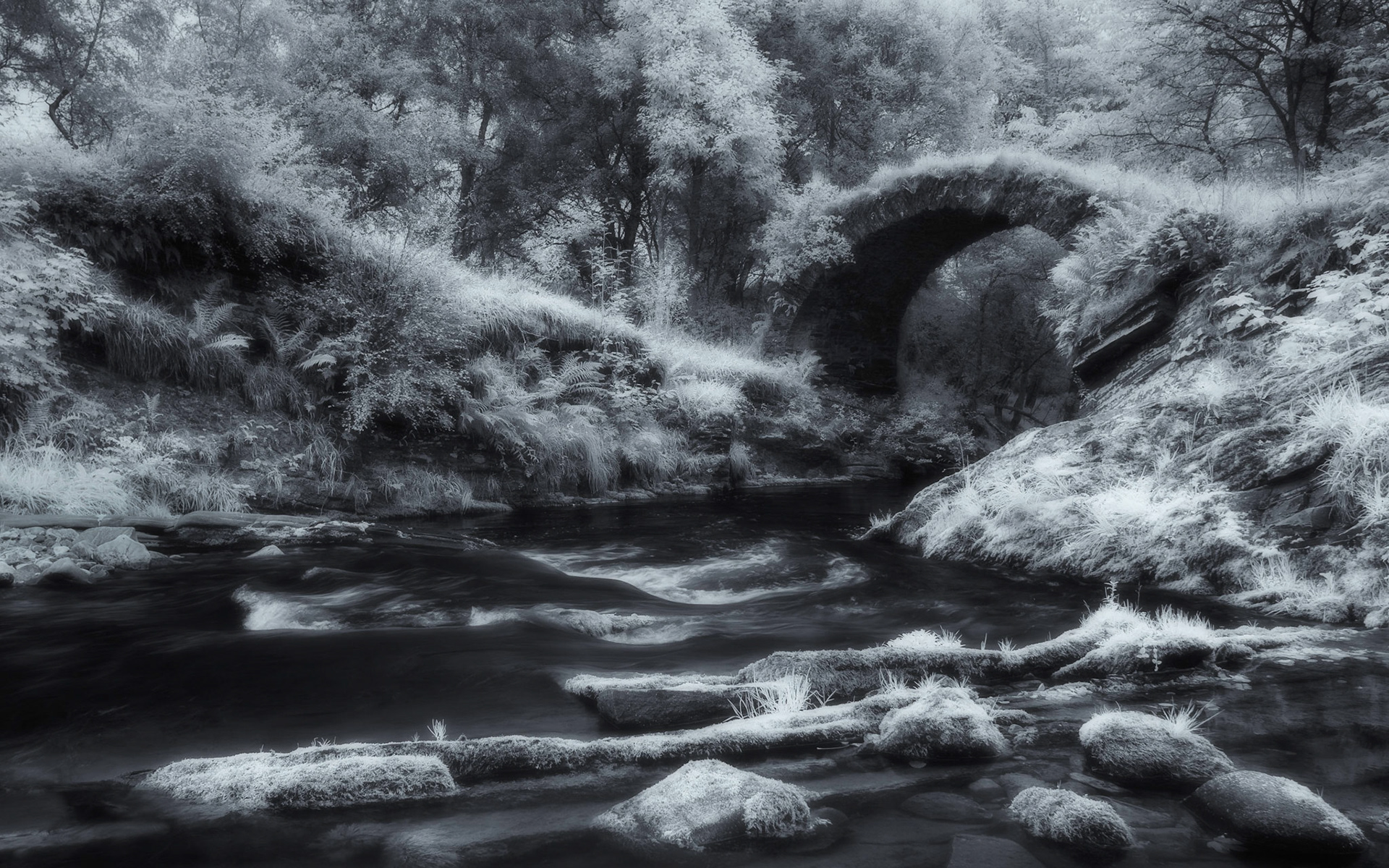 The old packhorse bridge