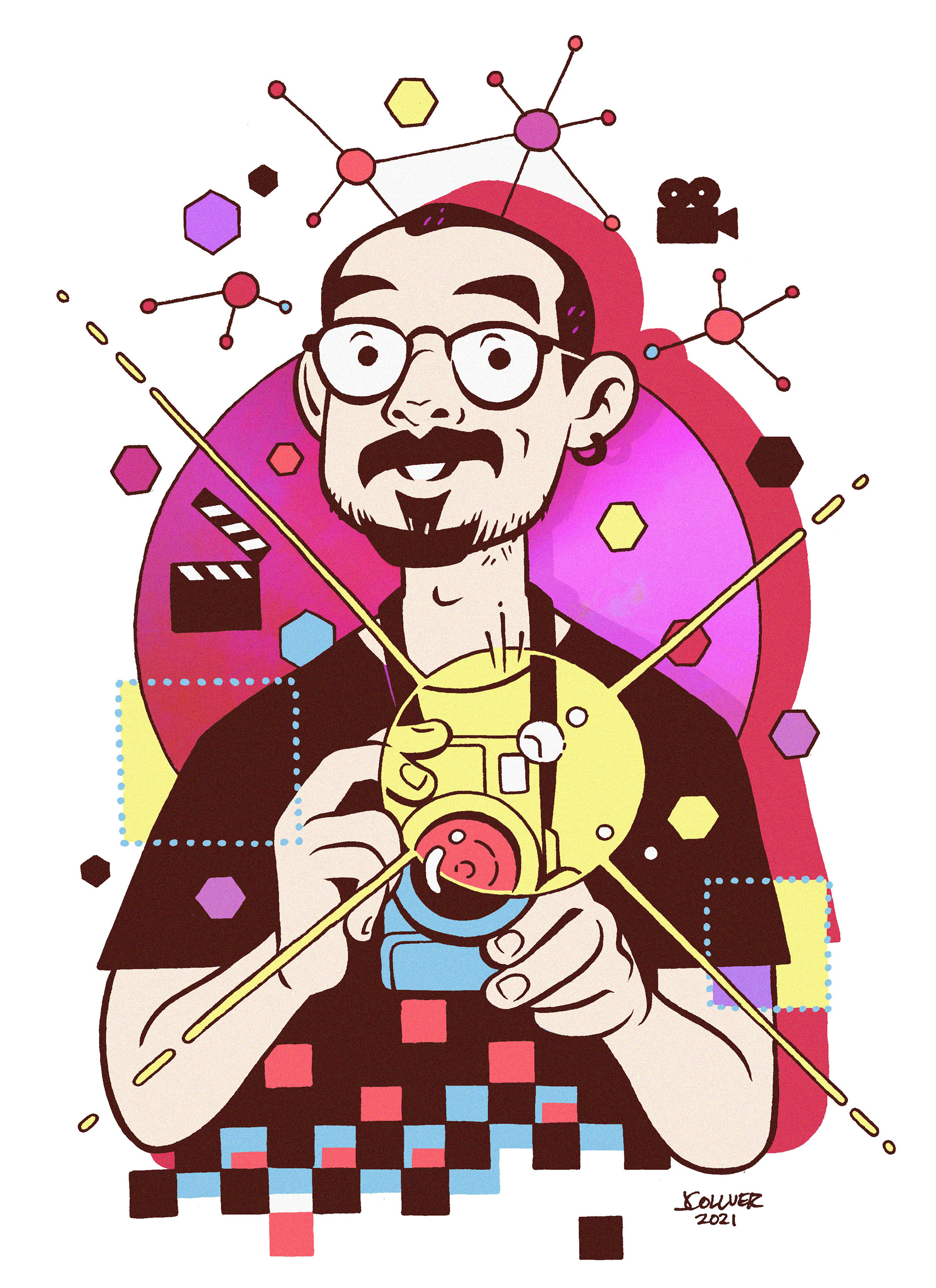 Portrait commission for digital imaging researcher (2021)