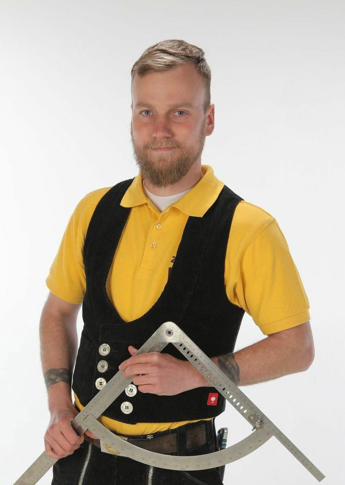 Axel Vogel (34), Selbständiger Zimmerermeister