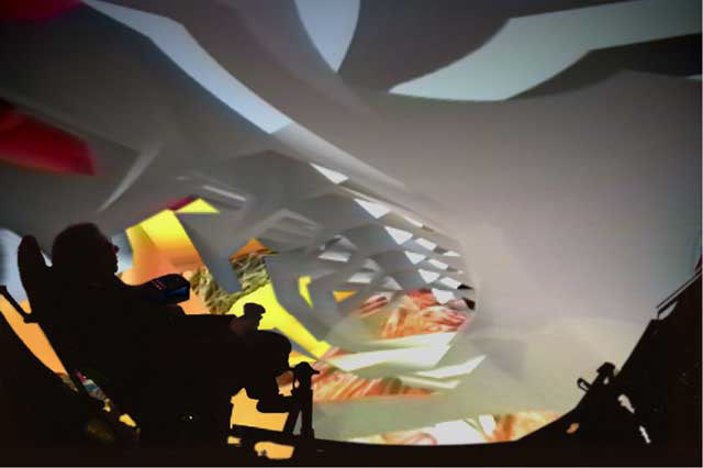 “Building Myself a Body w/o Organs” VR installation in Hemispherium™ Environment, The Virtual Reality and Innovation Centre, The University of Teesside, Middlesbrough, UK