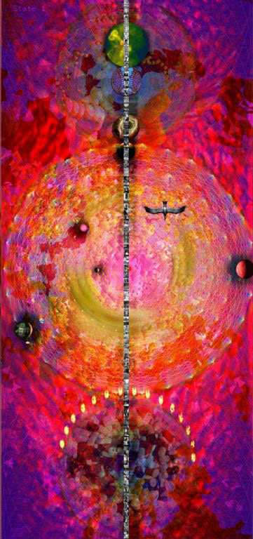"A Synoetic System #3", archival pigment print on canvas, 44x22 inches, 2013