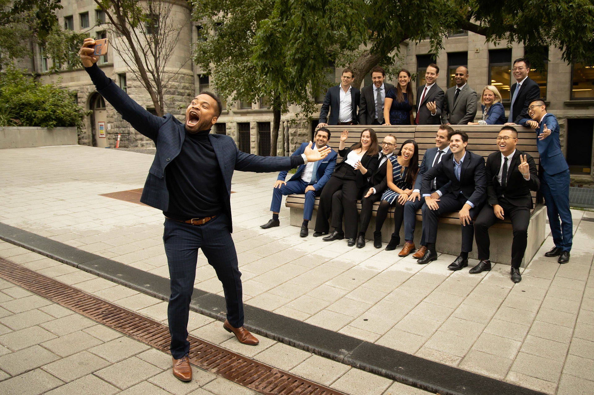MBA students at the Desautels Faculty of Management, September 2019.