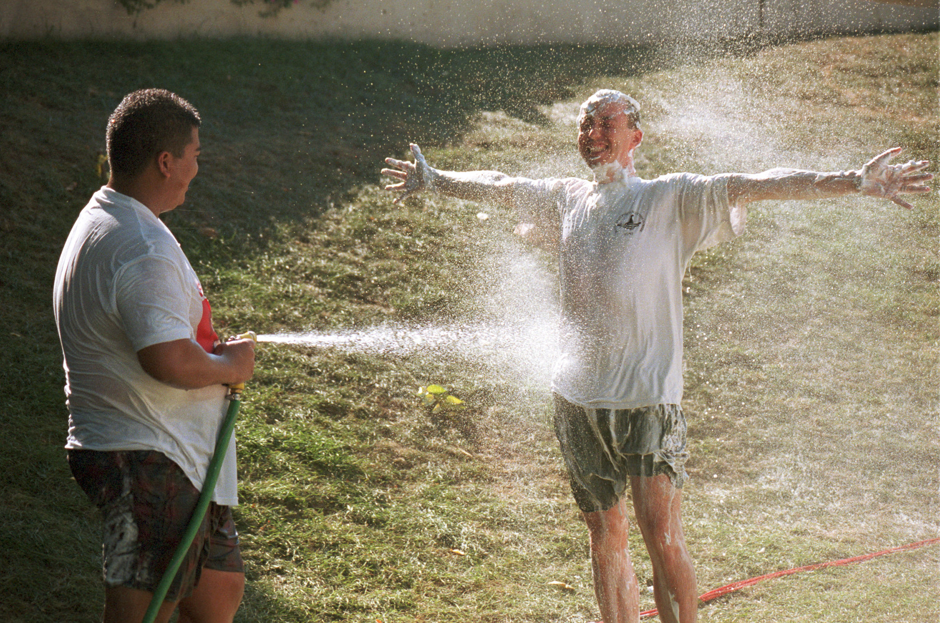 Shaving-cream removal, September 1999.