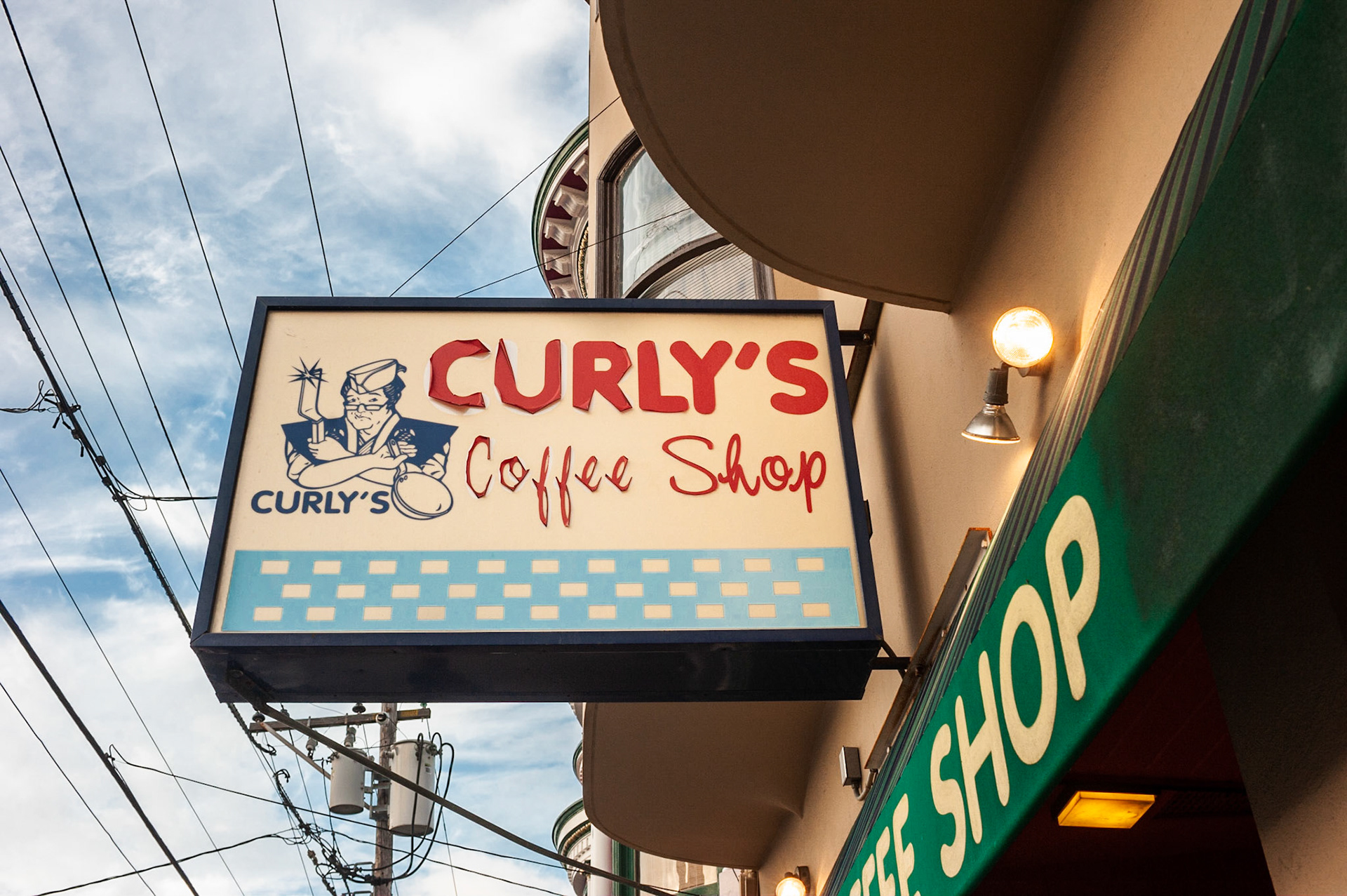 Curly's Coffee Shop, North Beach, San Francisco, 2010