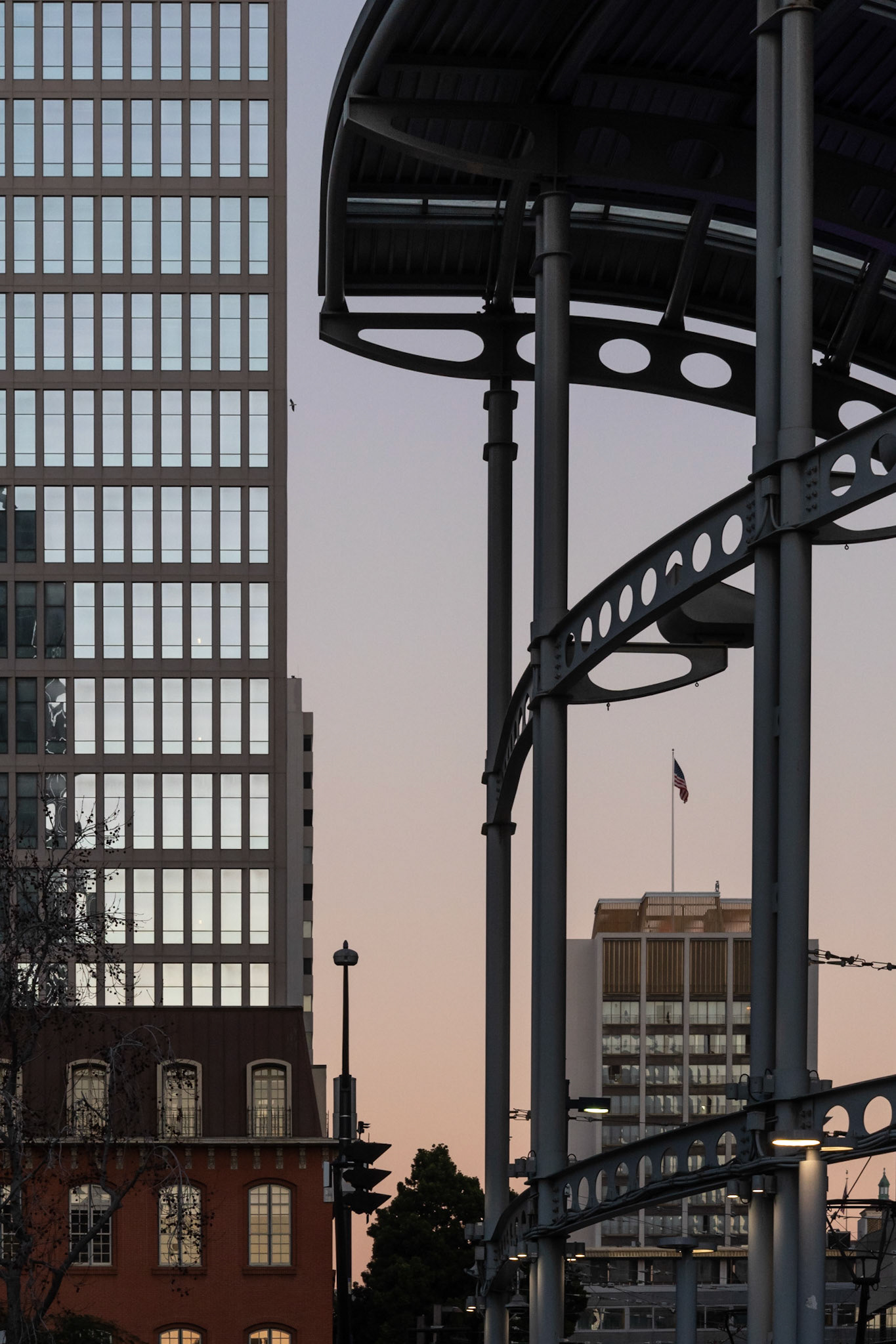 Trolley Station, Broadway and Kettner Blvd, San Diego, 2020