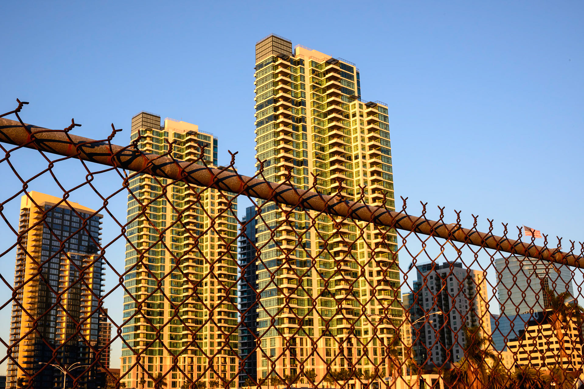 View of downtown from Harbor Drive, San Diego, 2013