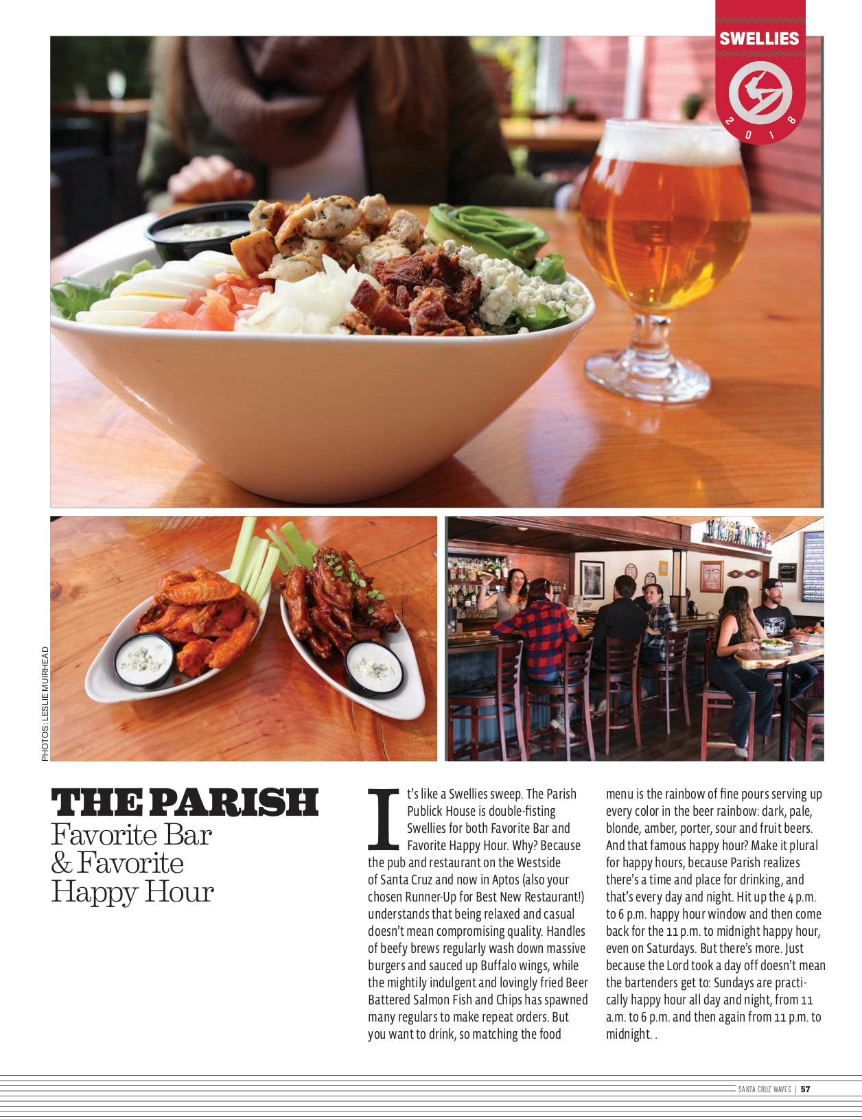 Leslie Muirhead Restaurant Feature (Santa Cruz Waves