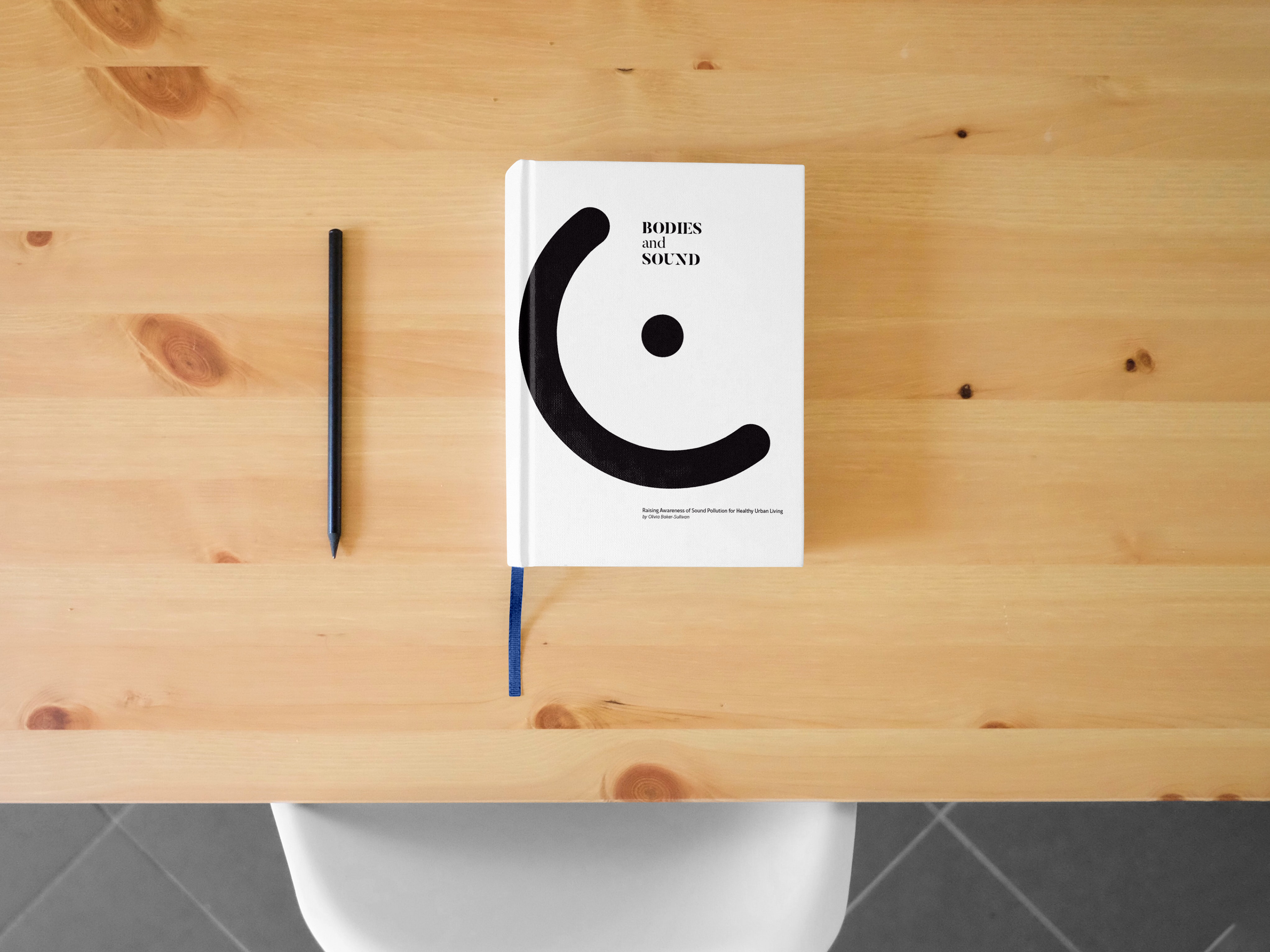 Hardcover mockup of the thesis book